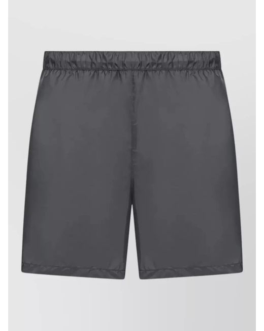 Prada Gray Re-Nylon Swim Shorts for men