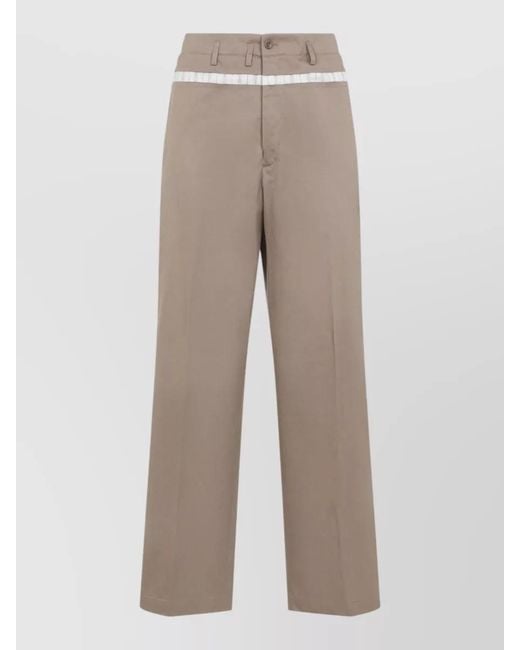 Maison Margiela Natural Cotton Shorts Tailored Belt Loops Back Pocket for men