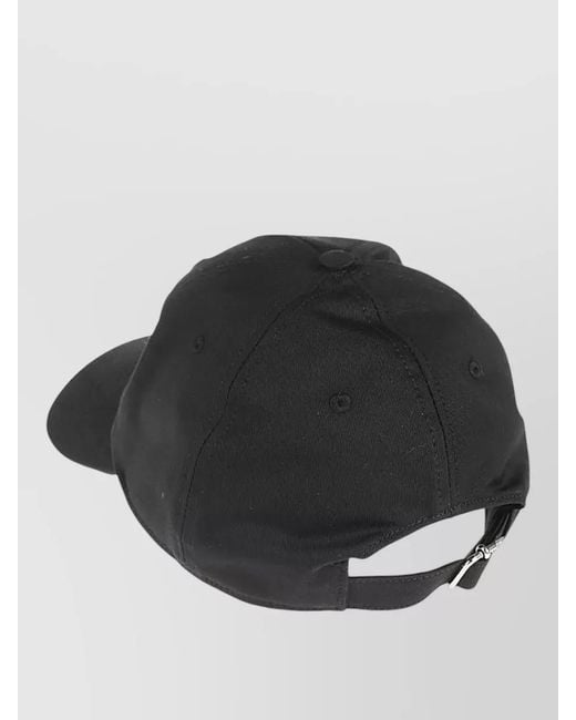 ARMARIUM Black Cotton Baseball Hat Adjustable Strap Design