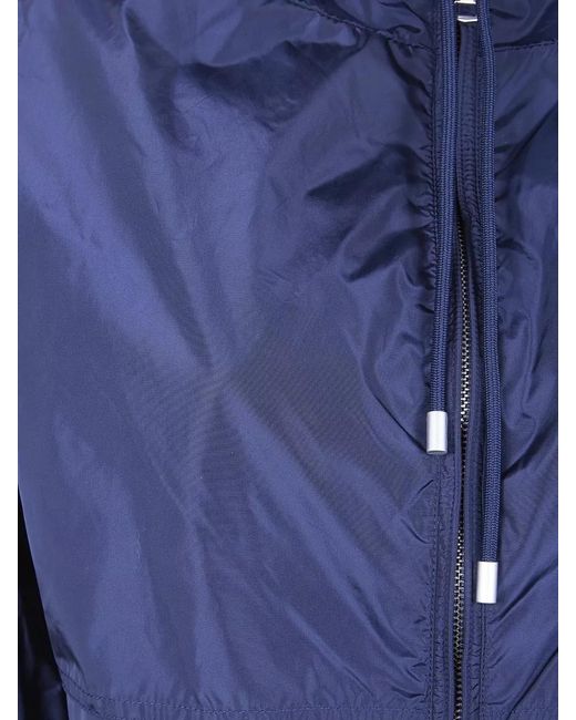 Semicouture Blue Nylon Puffer Jacket