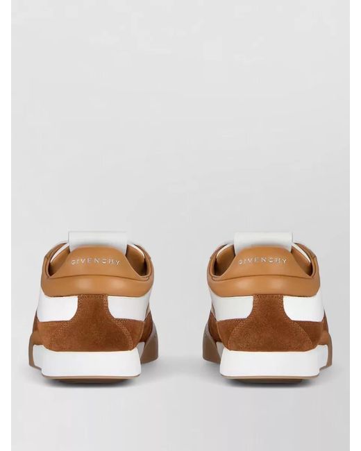 Givenchy Brown Leather Low-Top Sneakers for men