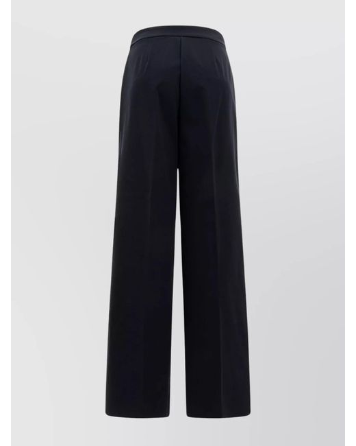 Max Mara Blue Straight-Leg Trousers