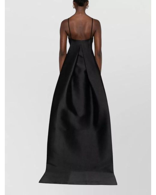 Solace London Black Ulla Maxi Dress Halter Neck Open Back