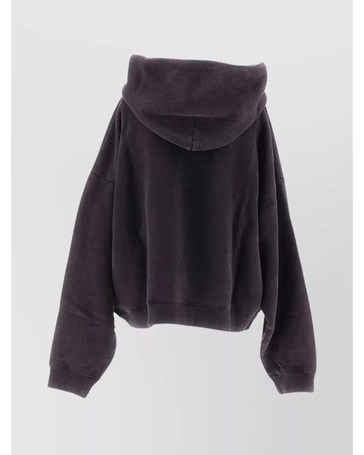 Acne Blue Oversized Skull Print Sweatshirt for men