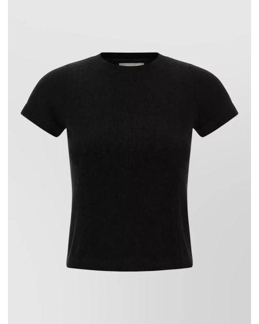 Extreme Cashmere Black N292 America Short Sleeve Crew Neck T Shirt