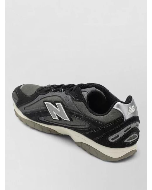 New Balance Black U204L5Wzsue Sneakers Mesh Panels Rubber Sole for men