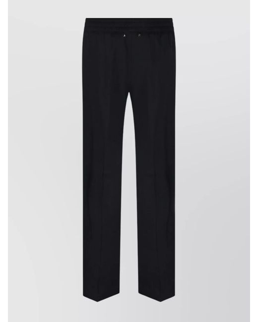 Golden Goose Deluxe Brand Blue Virgin Wool Straight-Leg Trousers