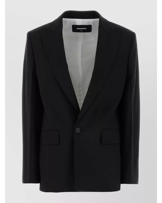 DSquared² Black Oversized Blazer