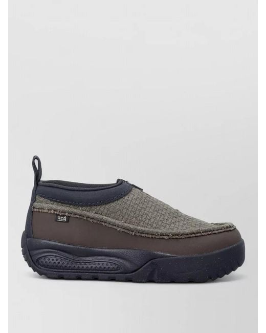 Nike Gray Textured Slip-On Slippers