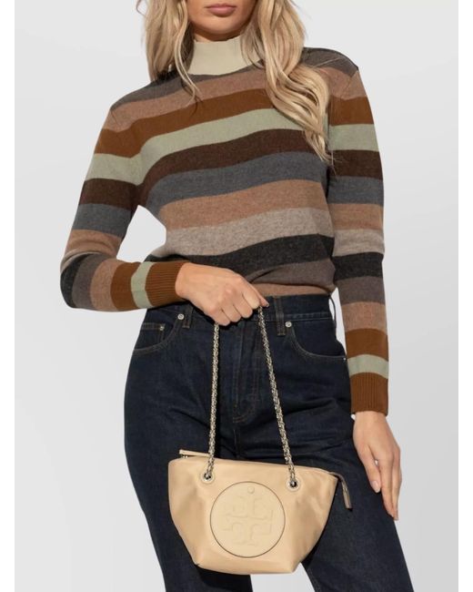 Tory Burch Natural Shoulder Bags