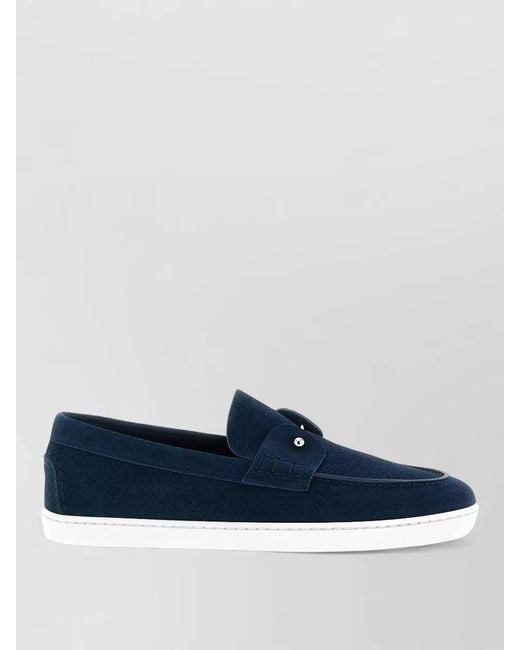 Christian Louboutin Blue Leather Loafers for men