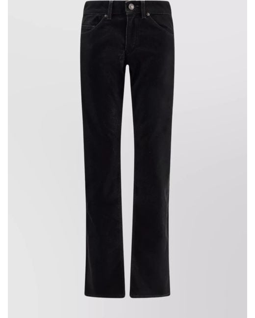 Isabel Marant Black Kelsie Five Pocket Trousers With Belt Loops