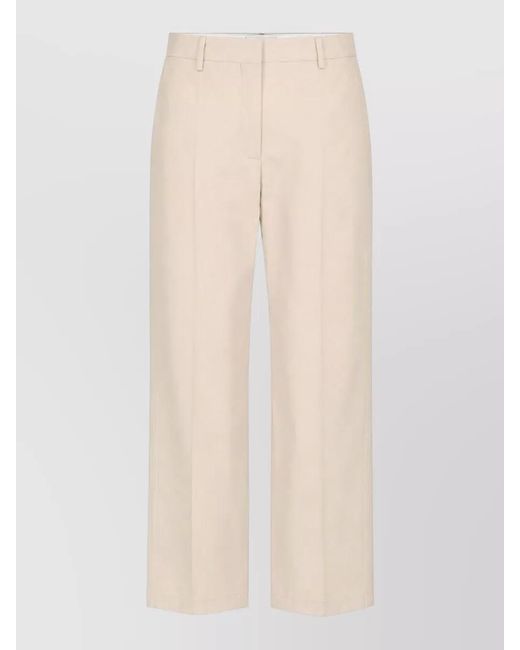 Paul Smith Natural High Waisted Button Detail Trousers