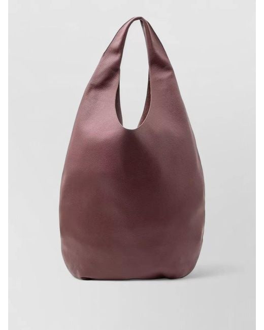 A.P.C. Purple Neige Leather Shoulder Bag