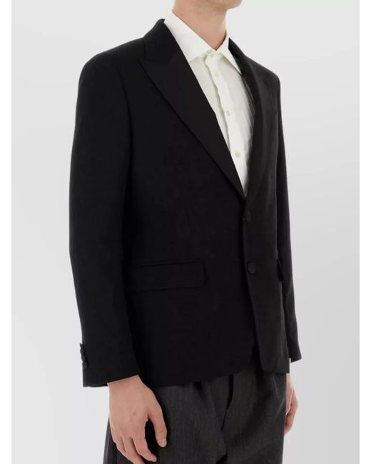 Etro Black Wool Blazer for men