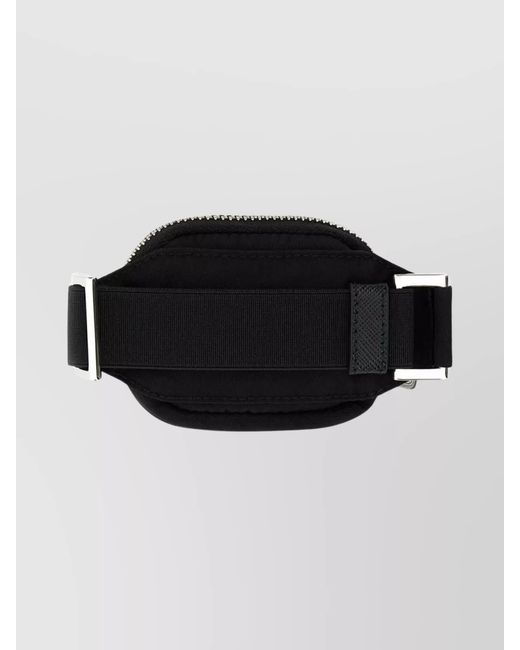 Prada Black Nylon Cuff Keychain for men