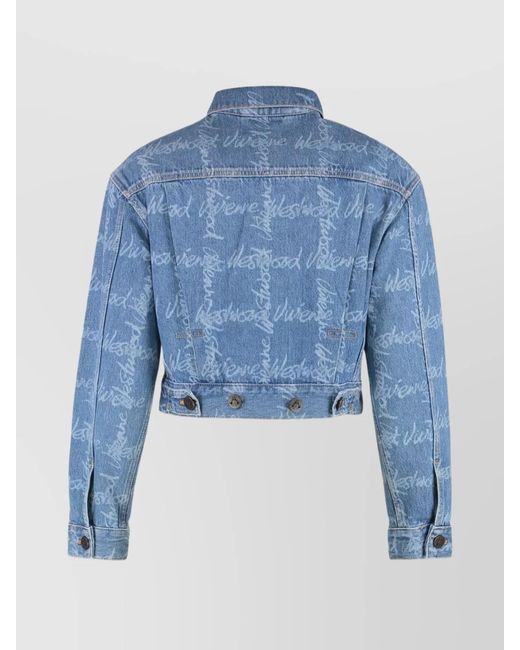 Vivienne Westwood Blue Denim Cropped Jacket