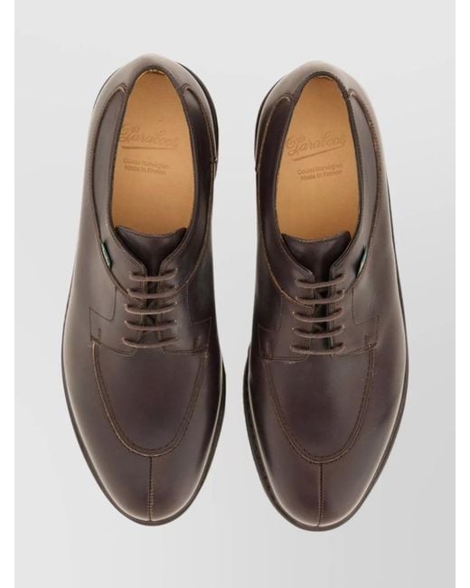 Paraboot Brown Leather Loafers for men