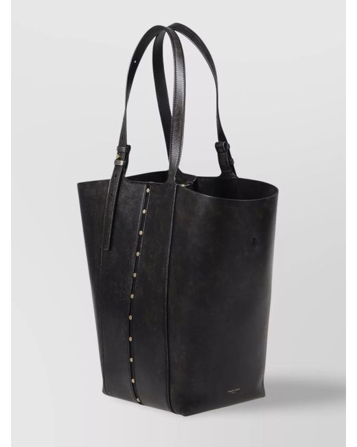 Golden Goose Deluxe Brand Black Leather Tote Bag
