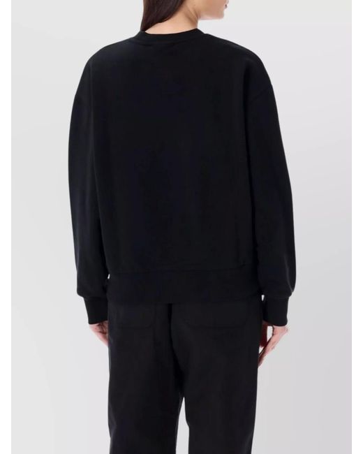 Carhartt Blue Casey Sweatshirt With Ribbed Cuffs And Hem