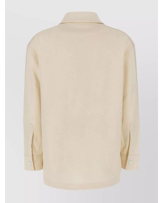 Palm Angels Natural Oversized Shirt