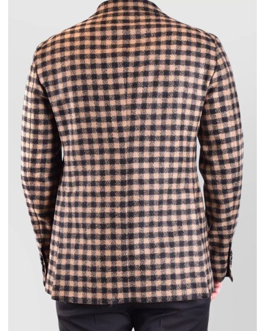 Tagliatore Brown Wool Blazer for men