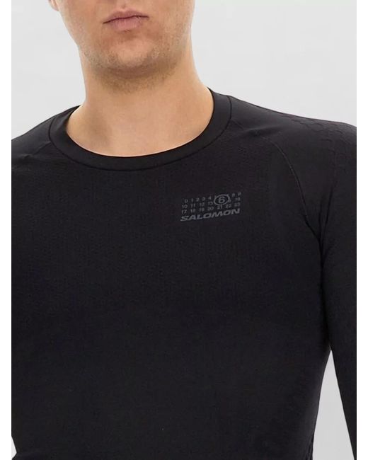 MM6 MAISON MARGIELA X SALOMON Blue Technical Long Sleeve Crew Neck Top for men