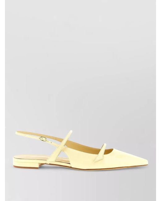 Alexandre Birman Metallic Tita Ballerina Slingback Shoes Patent