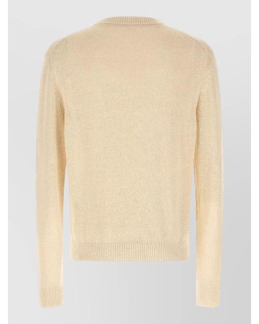 Jil Sander Natural Silk Hemp Jumper for men