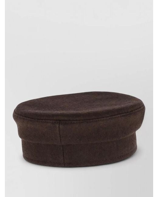 Ruslan Baginskiy Brown Soft Texture Embroidered Hair Band Silhouette