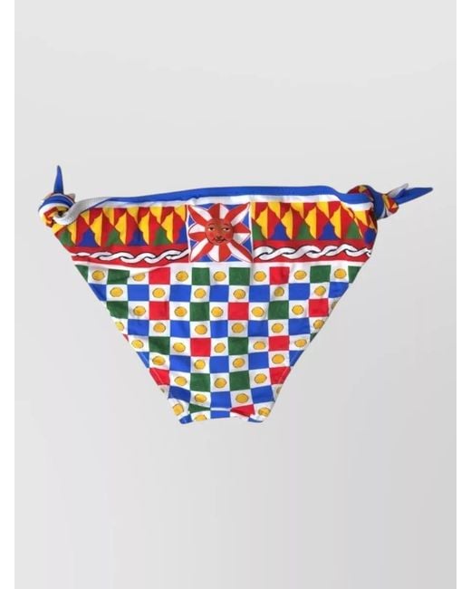Dolce & Gabbana Blue Silk Bikini Briefs