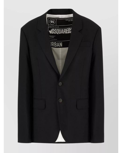 DSquared² Black Virgin Wool Suit