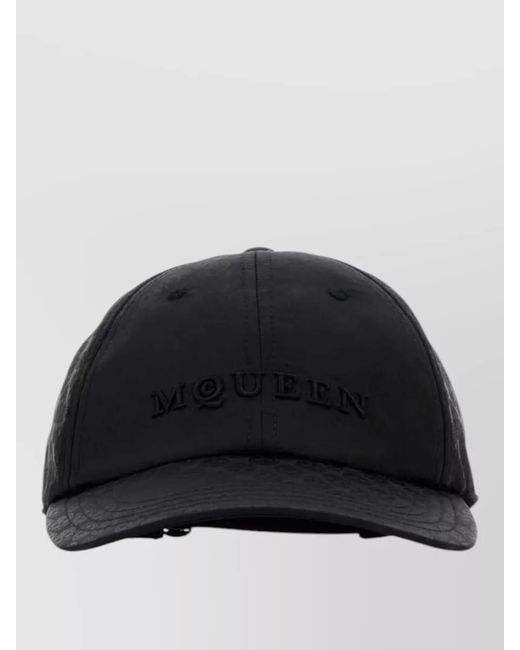McQueen Black Baseball Cap for men