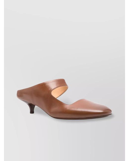 Marsèll Brown Leather Mules