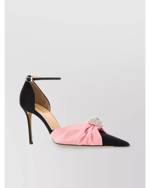 Mach & Mach Pink Satin Bow Pumps