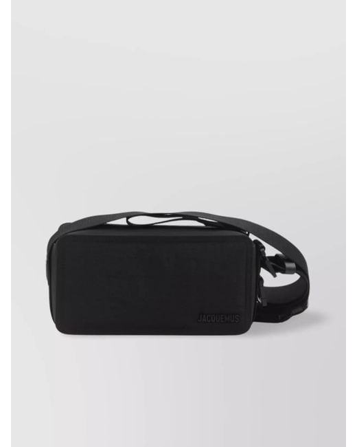 Jacquemus Black Horizontal Rope Crossbody Bag for men