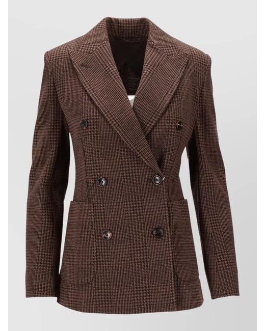 Max Mara Brown Jersey Blazer