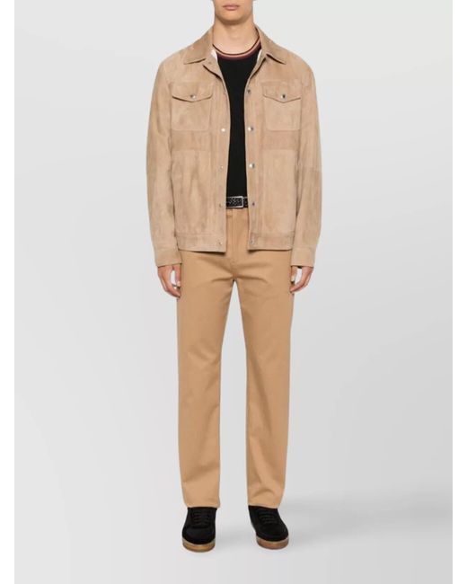 Paul Smith Natural Straight-Leg Trousers for men