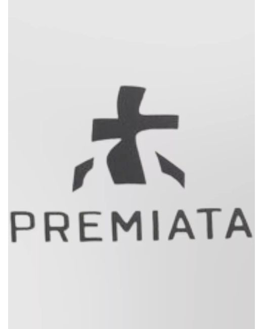 Premiata White Crew Neck Short Sleeve Knit Top