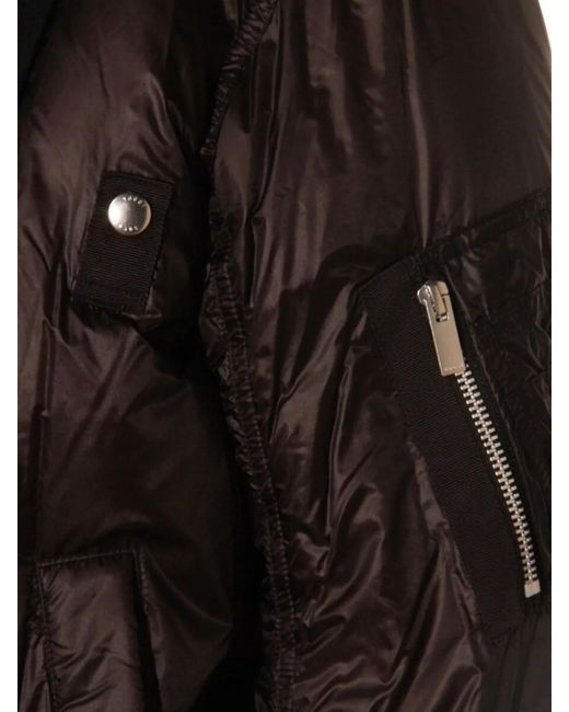 Sacai Black Down Bomber Jacket
