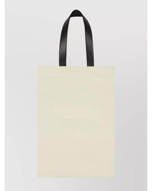 Jil Sander Natural Canvas Tote Bag for men