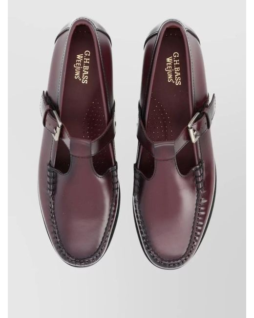 G.H.BASS Multicolor Leather Moccasin Loafers