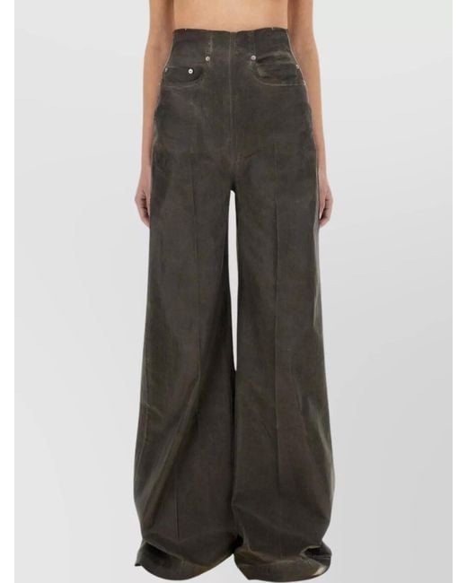 Rick Owens Multicolor Denim Wide-Leg Trousers