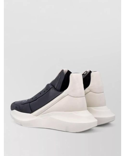 Rick Owens Blue Runner Sneakers Breathable Chunky Sole Design for men