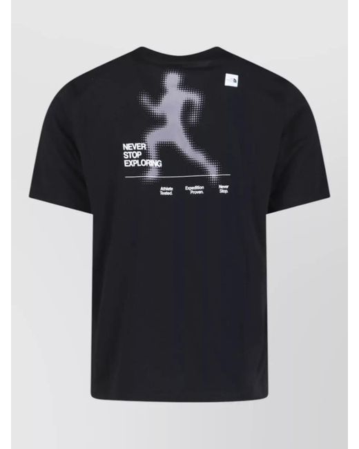 The North Face Black Crew Neck T Shirt Graphic Print for men