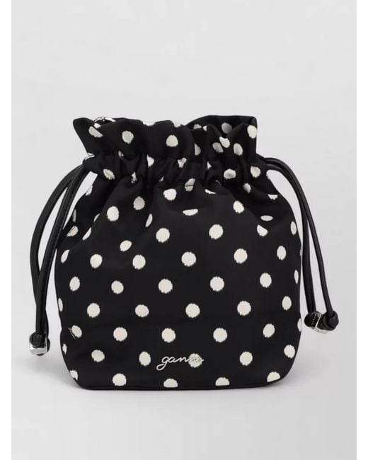 Ganni Black Bou Bucket Bag