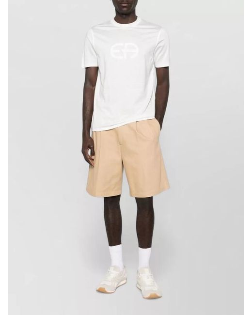 Emporio Armani White Logo Short-Sleeve T-Shirt for men