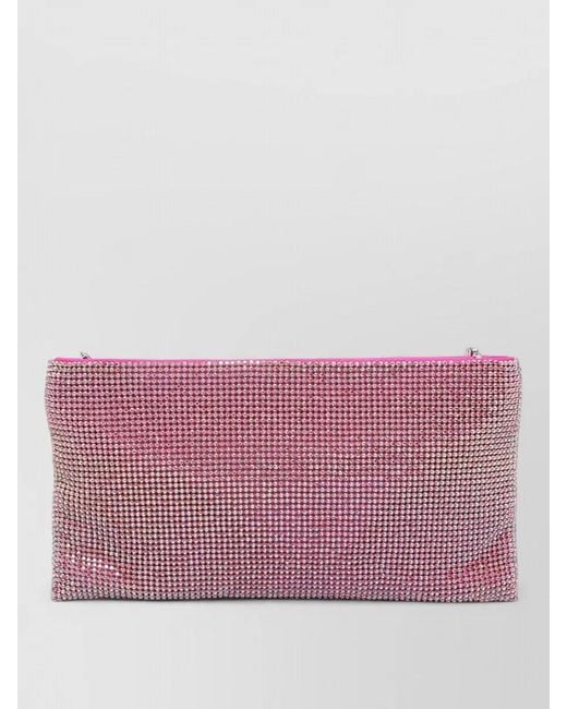 Benedetta Bruzziches Purple Rhinestone Clutch Bag Your Best Friend