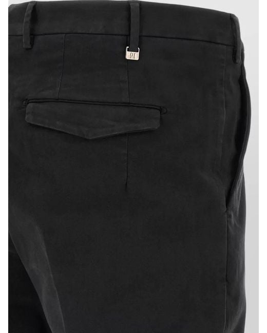 PT Torino Black Cotton Chinos for men