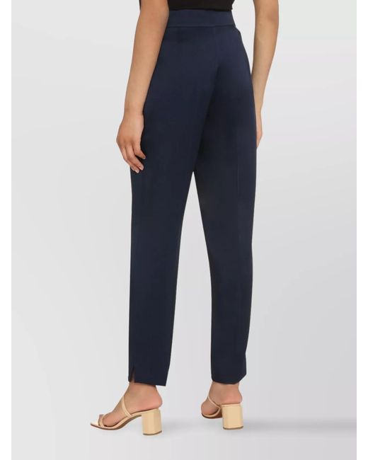 Max Mara Blue Straight-Leg Tailored Trousers